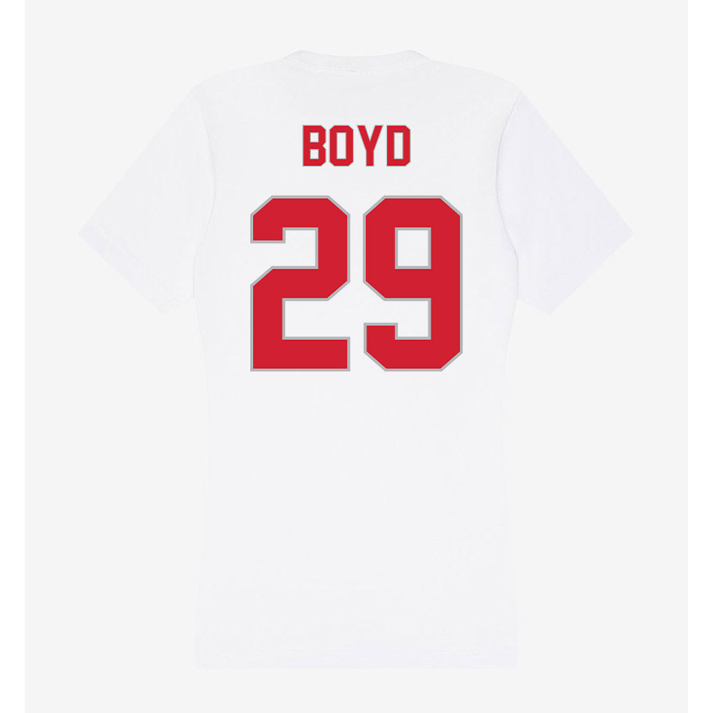 Western Kentucky - NCAA Football : Adrion Boyd - Women's V-Neck T-Shirt-1