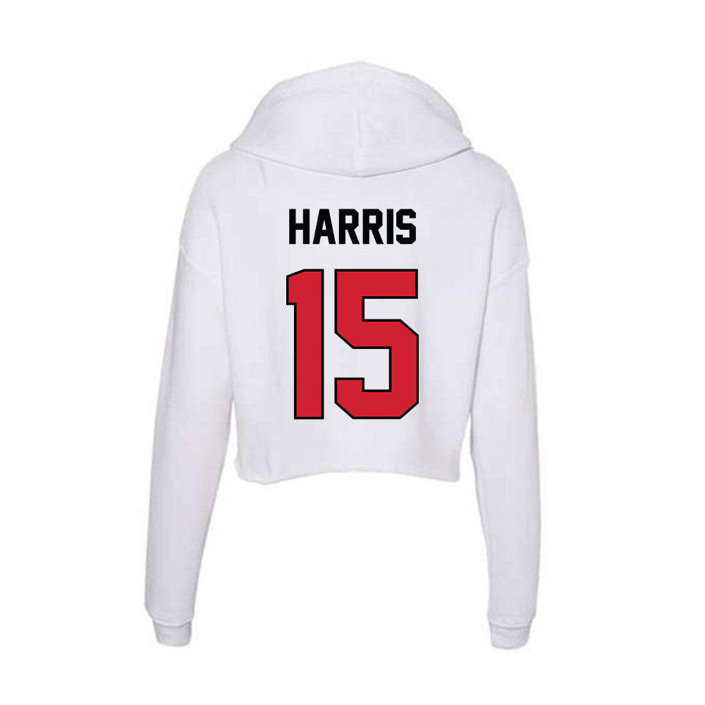 UNLV - NCAA Women's Volleyball : Jaida Harris - Women's Crop Fleece Hoodie-1