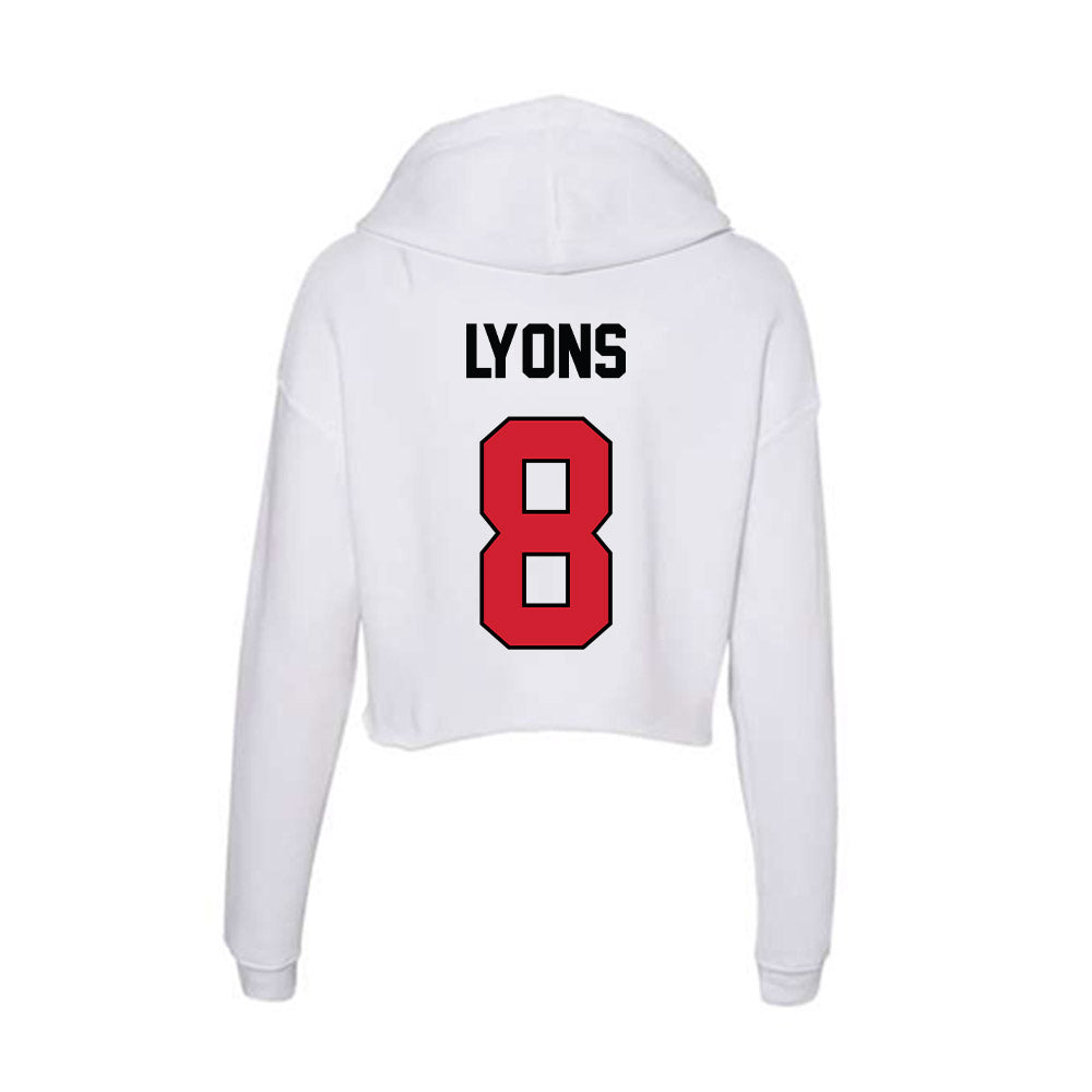 UNLV - NCAA Football : Taeshaun Lyons - Women's Crop Fleece Hoodie-1