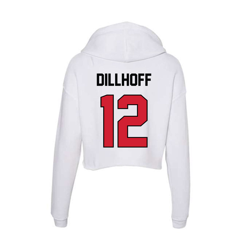UNLV - NCAA Baseball : Parker Dillhoff - Women's Crop Fleece Hoodie-1