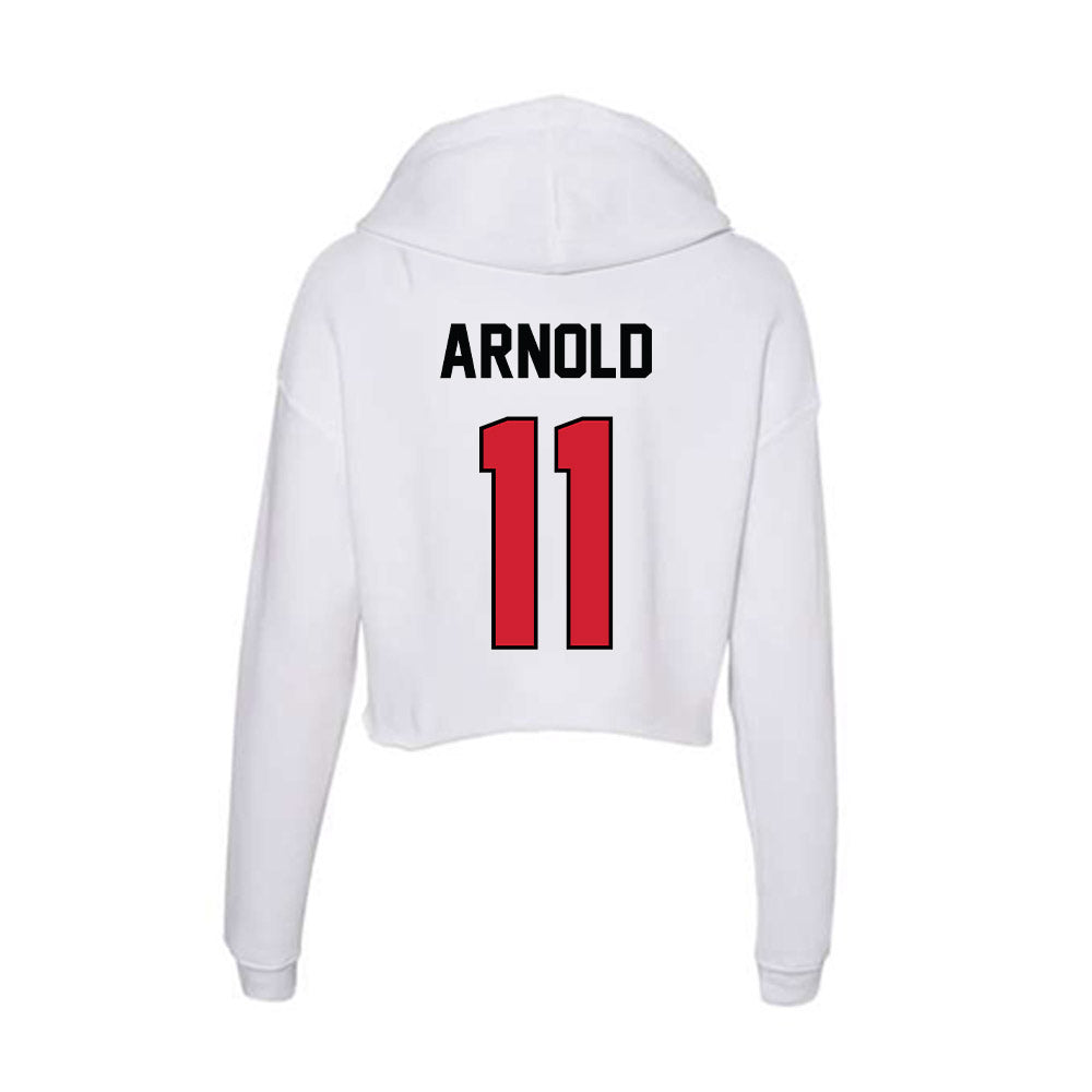 UNLV - NCAA Football : Jackson Arnold - Women's Crop Fleece Hoodie-1