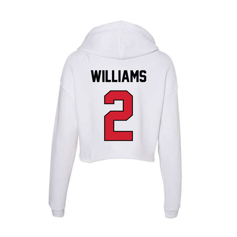 UNLV - NCAA Women's Soccer : Purity Williams - Women's Crop Fleece Hoodie-1