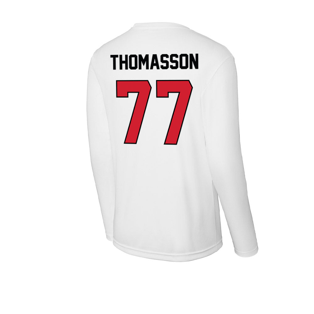 UNLV - NCAA Football : Colton Thomasson - Activewear Long Sleeve T-Shirt-1