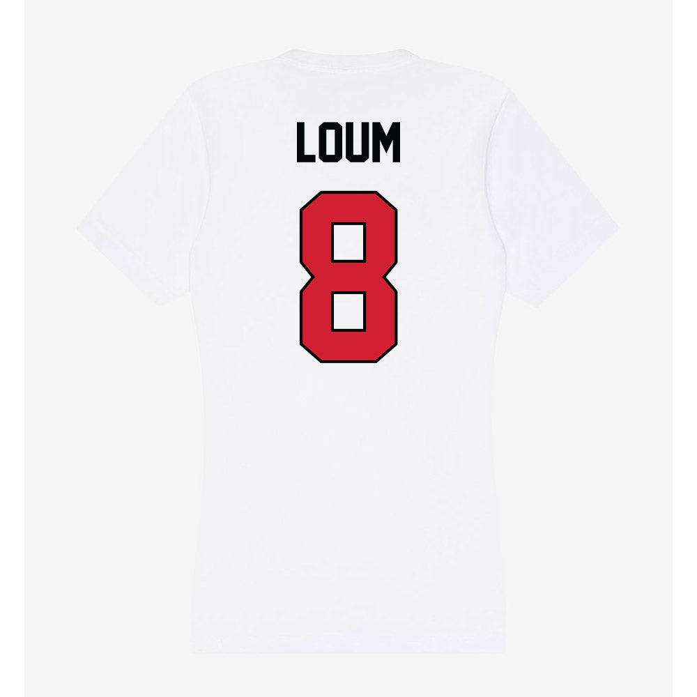 UNLV - NCAA Men's Basketball : Moustapha Loum - Women's V-Neck T-Shirt-1