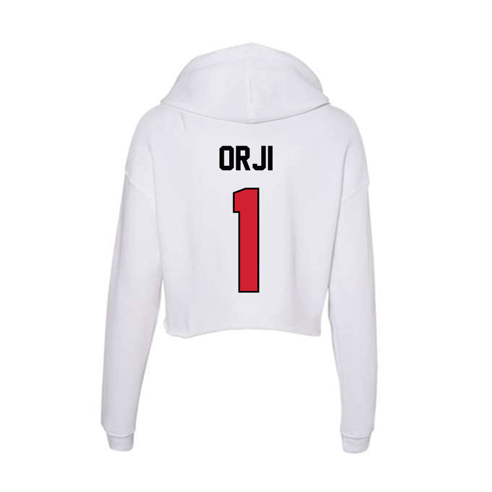 UNLV - NCAA Football : Alex Orji - Women's Crop Fleece Hoodie-1