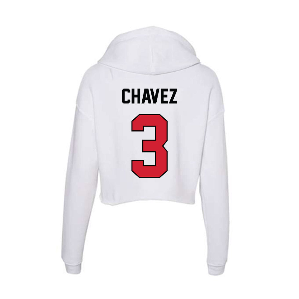 UNLV - NCAA Softball : Keyannah Chavez - Women's Crop Fleece Hoodie-1
