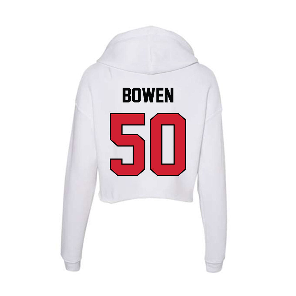 UNLV - NCAA Baseball : Gavyn Bowen - Women's Crop Fleece Hoodie-1
