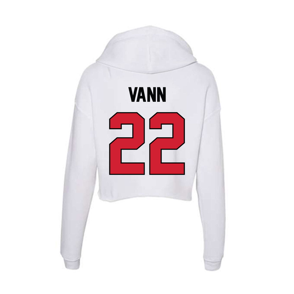 UNLV - NCAA Football : Skylar Vann - Women's Crop Fleece Hooded Sweatshirt-1