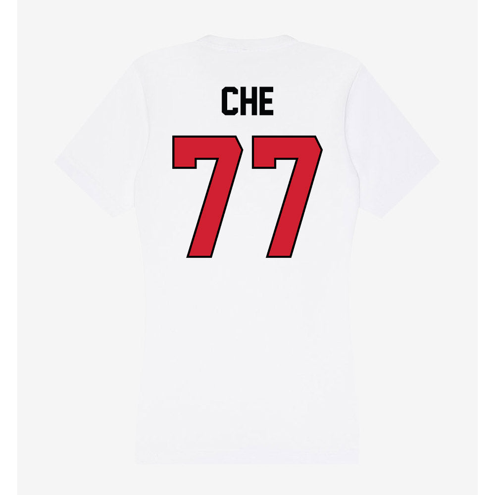 UNLV - NCAA Men's Basketball : Myles Che - Women's V-Neck T-Shirt-1