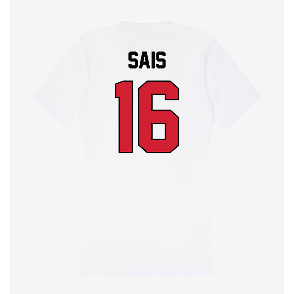 UNLV - NCAA Men's Soccer : Jace Sais - Women's V-Neck T-Shirt-1