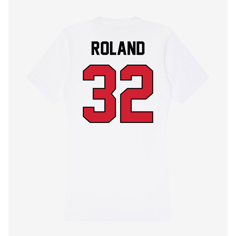 UNLV - NCAA Women's Basketball : Meadow Roland - Women's V-Neck T-Shirt-1