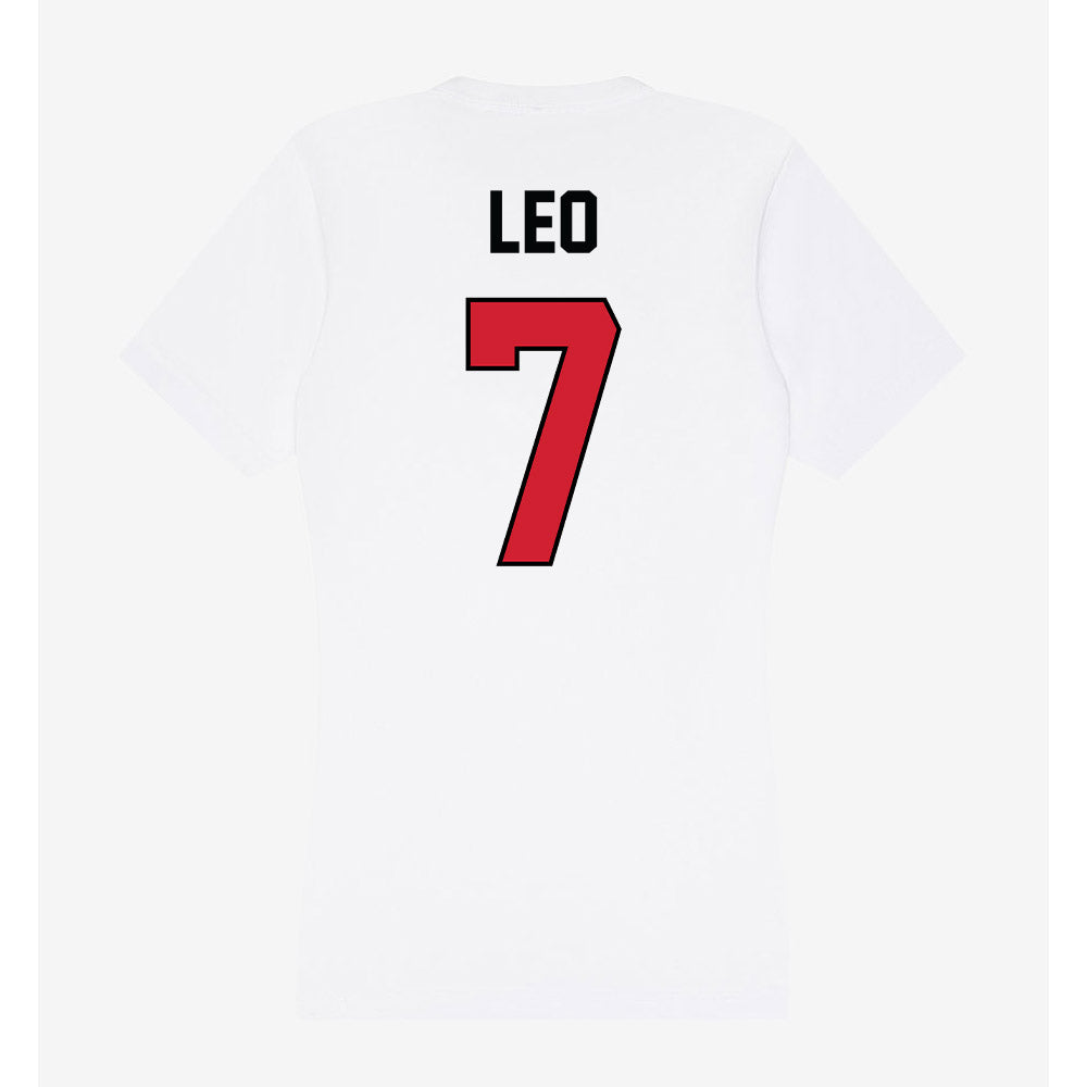 UNLV - NCAA Women's Basketball : Destiny Leo - Women's V-Neck T-Shirt-1