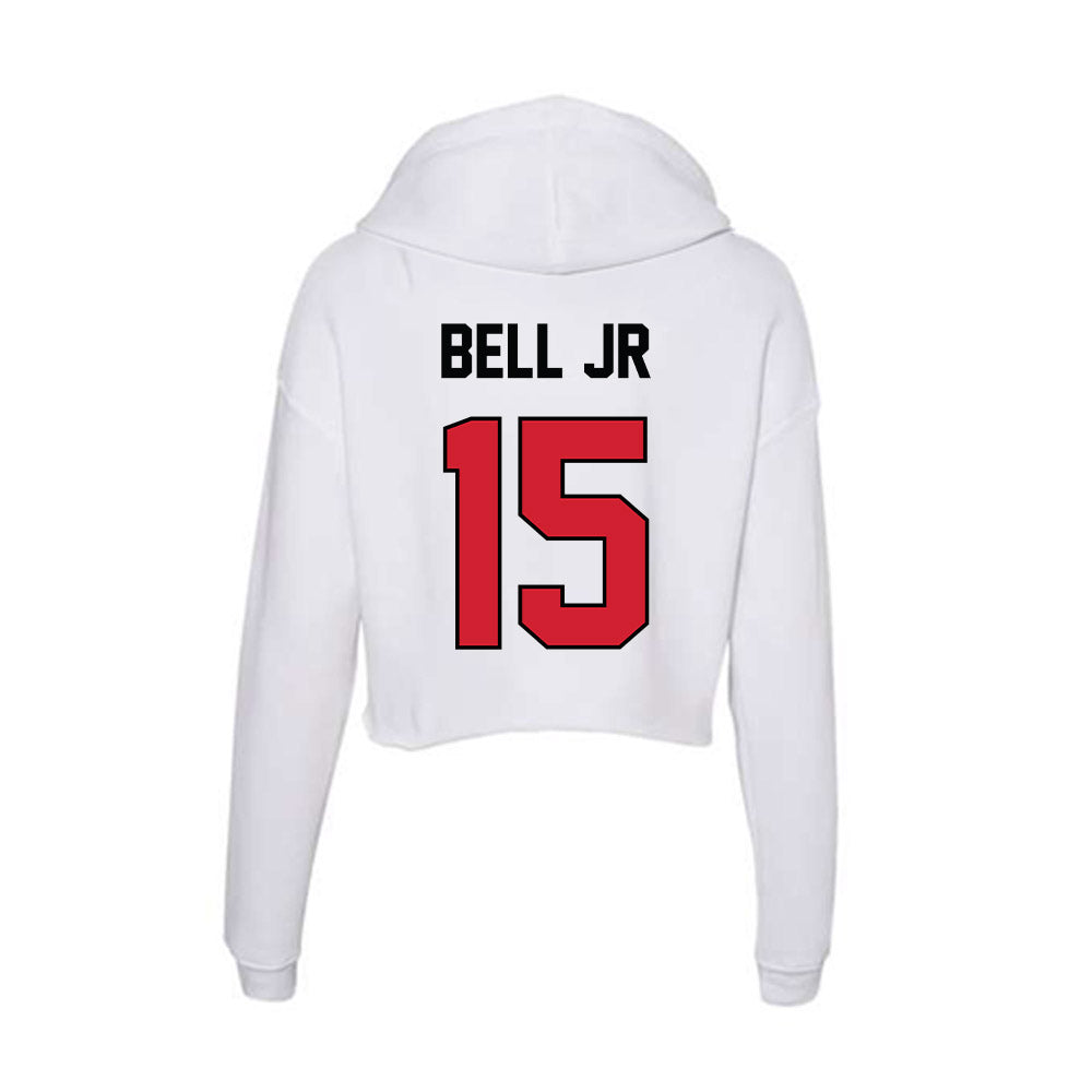 UNLV - NCAA Football : Tatum Bell jr - Women's Crop Fleece Hooded Sweatshirt-1