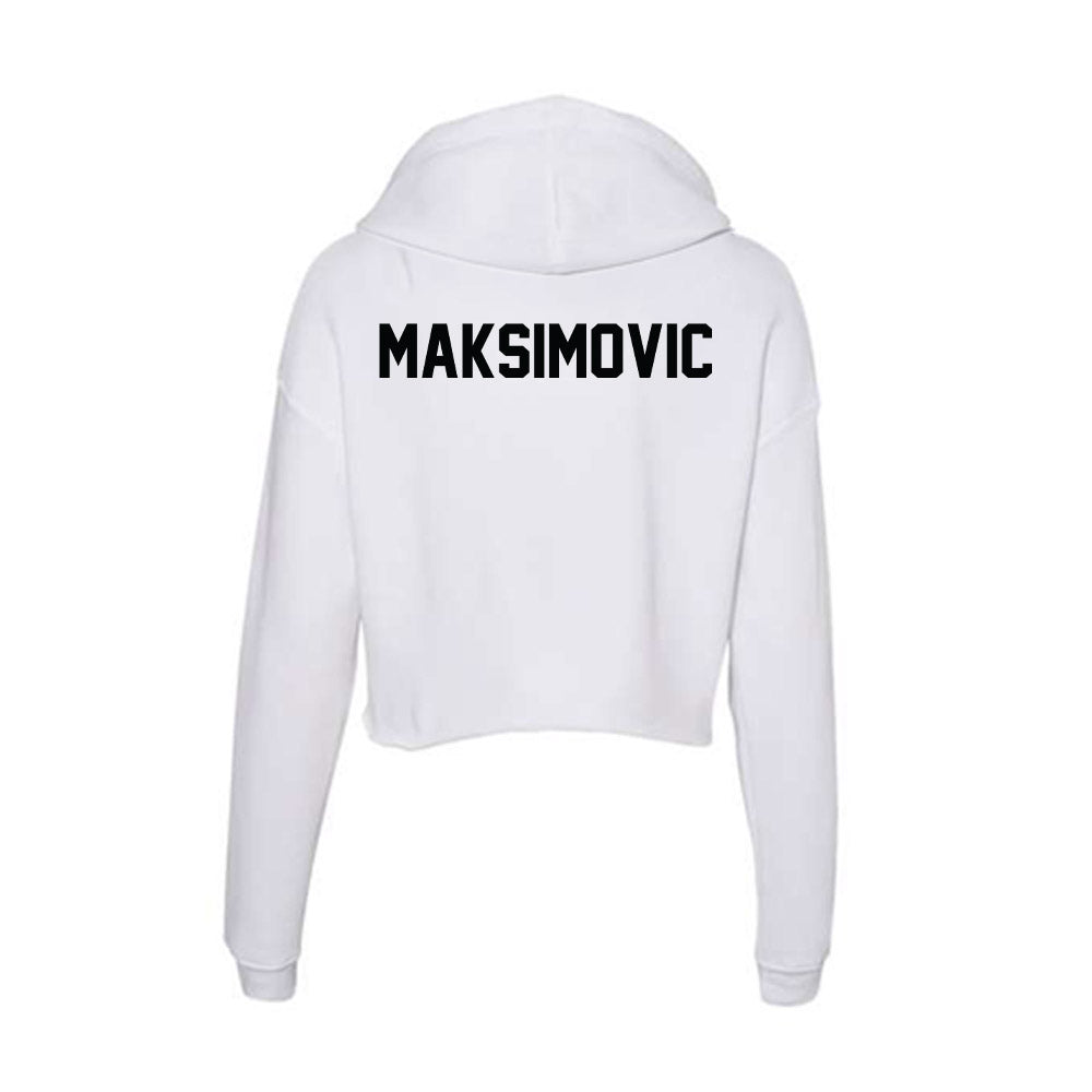 UNLV - NCAA Men's Tennis : Marko Maksimovic - Women's Crop Fleece Hoodie-1