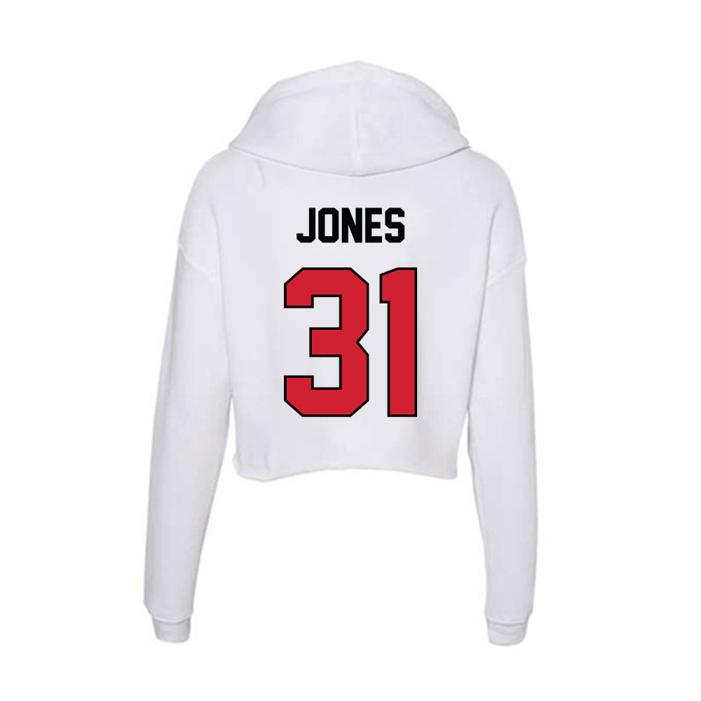 UNLV - NCAA Football : Coy Jones - Women's Crop Fleece Hoodie-1