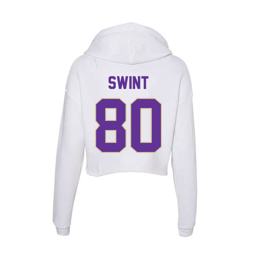 Western Carolina - NCAA Football : Corey Swint - Classic Shersey Women's Crop Fleece Hooded Sweatshirt-1