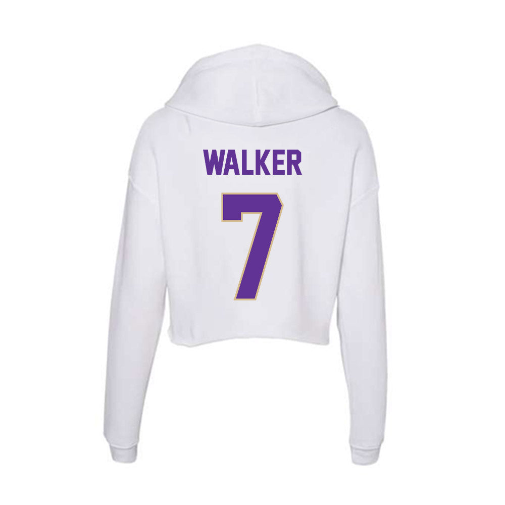 Western Carolina - NCAA Football : Trey Walker - Classic Shersey Women's Crop Fleece Hooded Sweatshirt-1