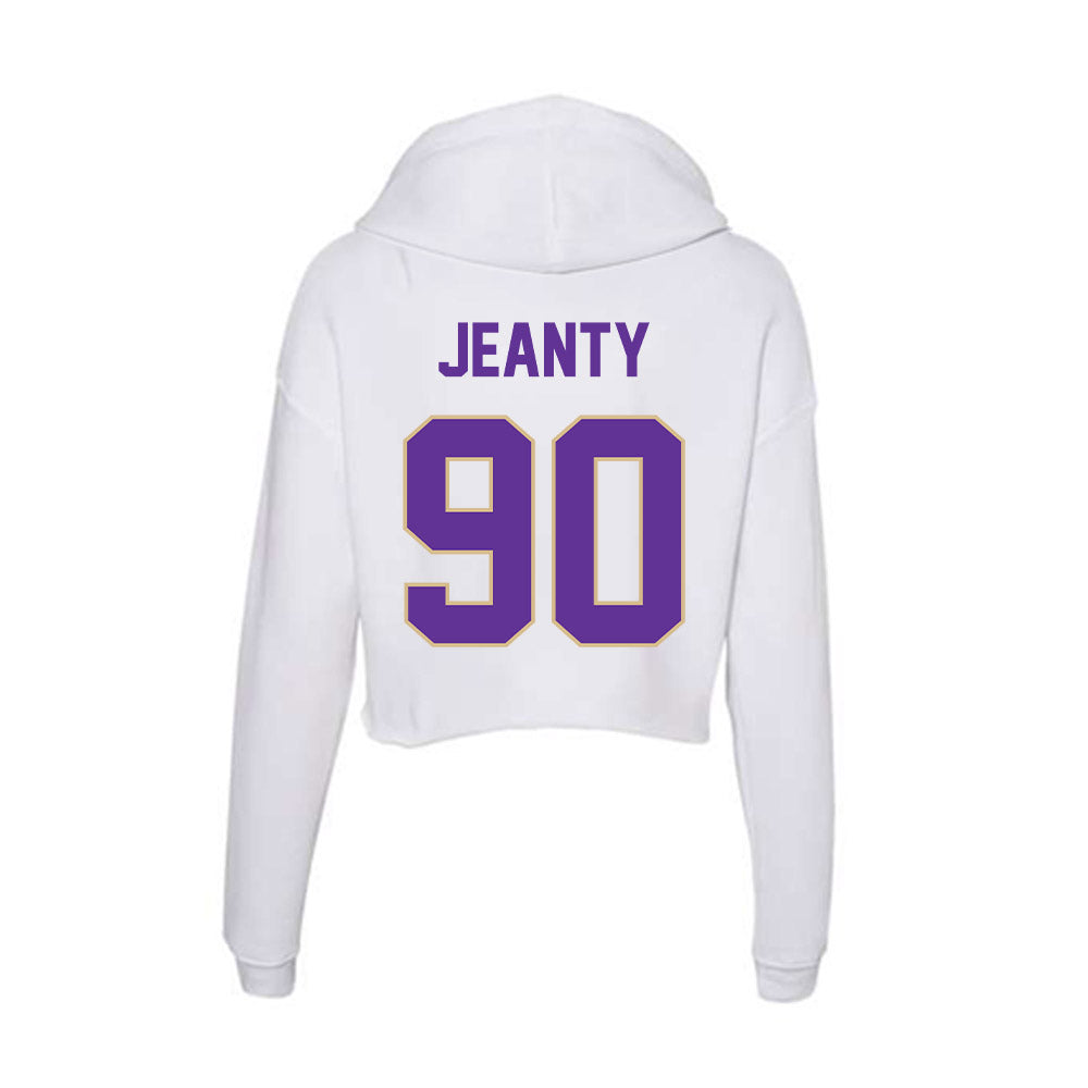 Western Carolina - NCAA Football : Fernando Jeanty - Classic Shersey Women's Crop Fleece Hoodie-1