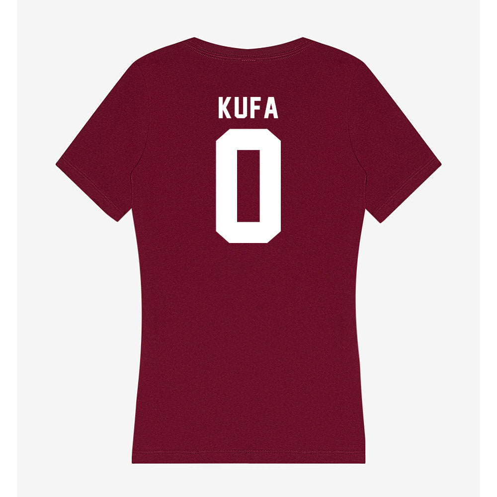 SIU Carbondale - NCAA Baseball : Henry Kufa - Women's V-Neck T-Shirt-1
