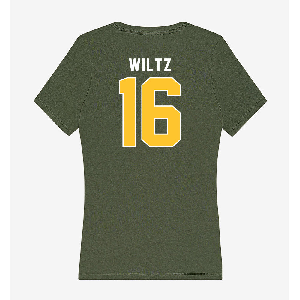 SLU - NCAA Football : Jylan Wiltz - Women's V-Neck T-Shirt-1