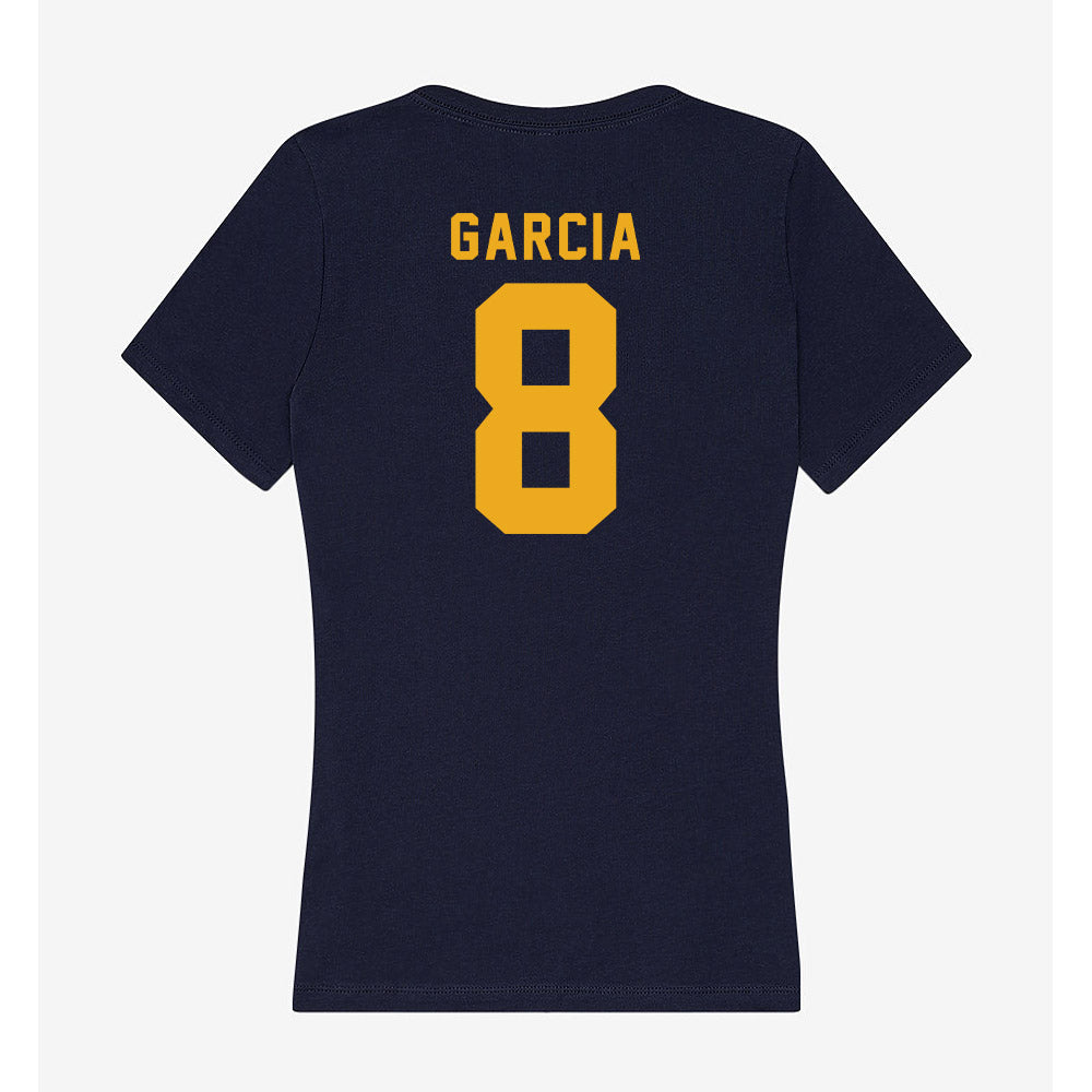 ETAMU - NCAA Men's Basketball : Damian Garcia - Women's V-Neck T-Shirt-1