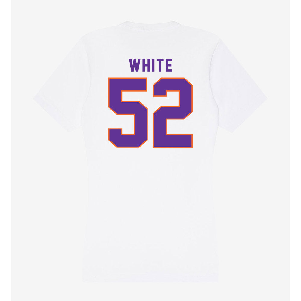 Northwestern State - NCAA Baseball : Carter White - Women's V-Neck T-Shirt-1