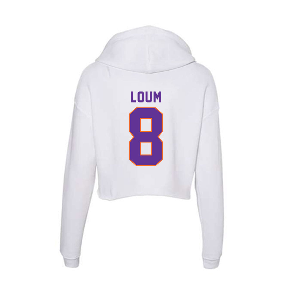 Northwestern State - NCAA Men's Basketball : Moustapha Loum - Women's Crop Fleece Hoodie-1