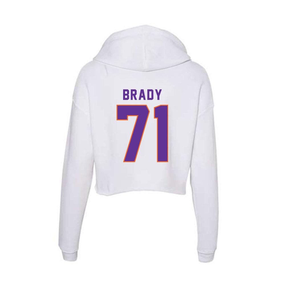 Northwestern State - NCAA Football : Logan Brady - Women's Crop Fleece Hoodie-1