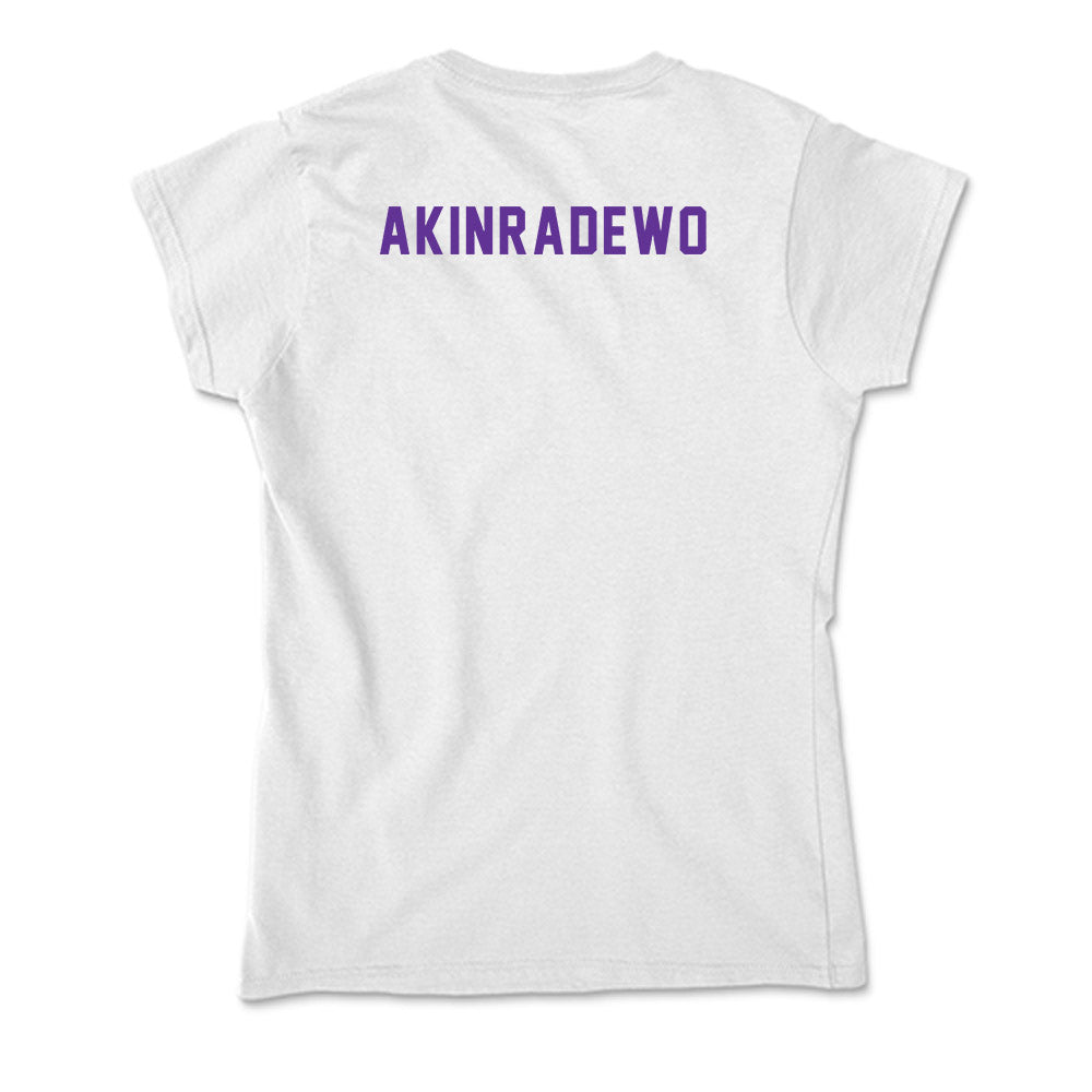 Northwestern State - NCAA Men's Track & Field : Dan Akinradewo - Soft Style Women’s T-Shirt-3