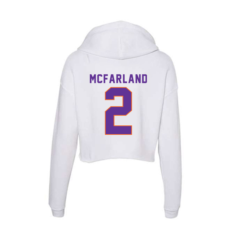 Northwestern State - NCAA Women's Volleyball : Emmarie McFarland - Women's Crop Fleece Hoodie-1