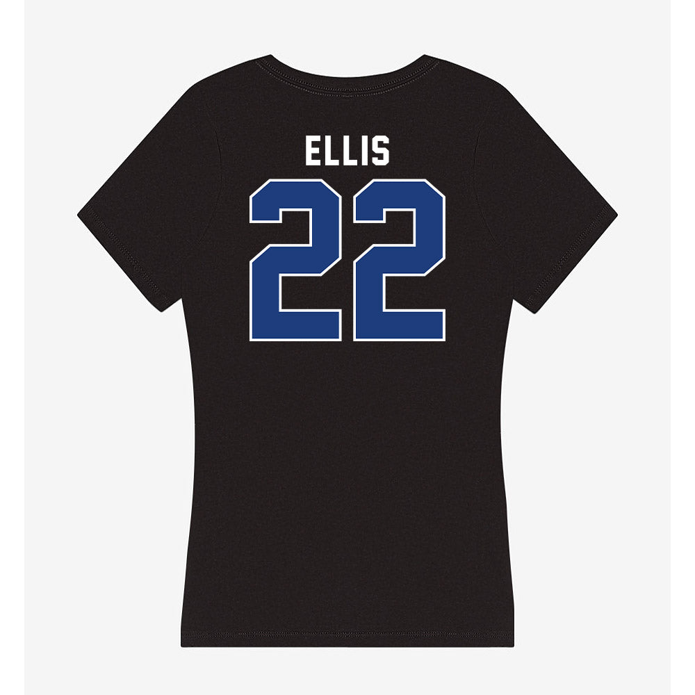 McNeese State - NCAA Women's Basketball : Kiayra Ellis - Women's V-Neck T-Shirt-1