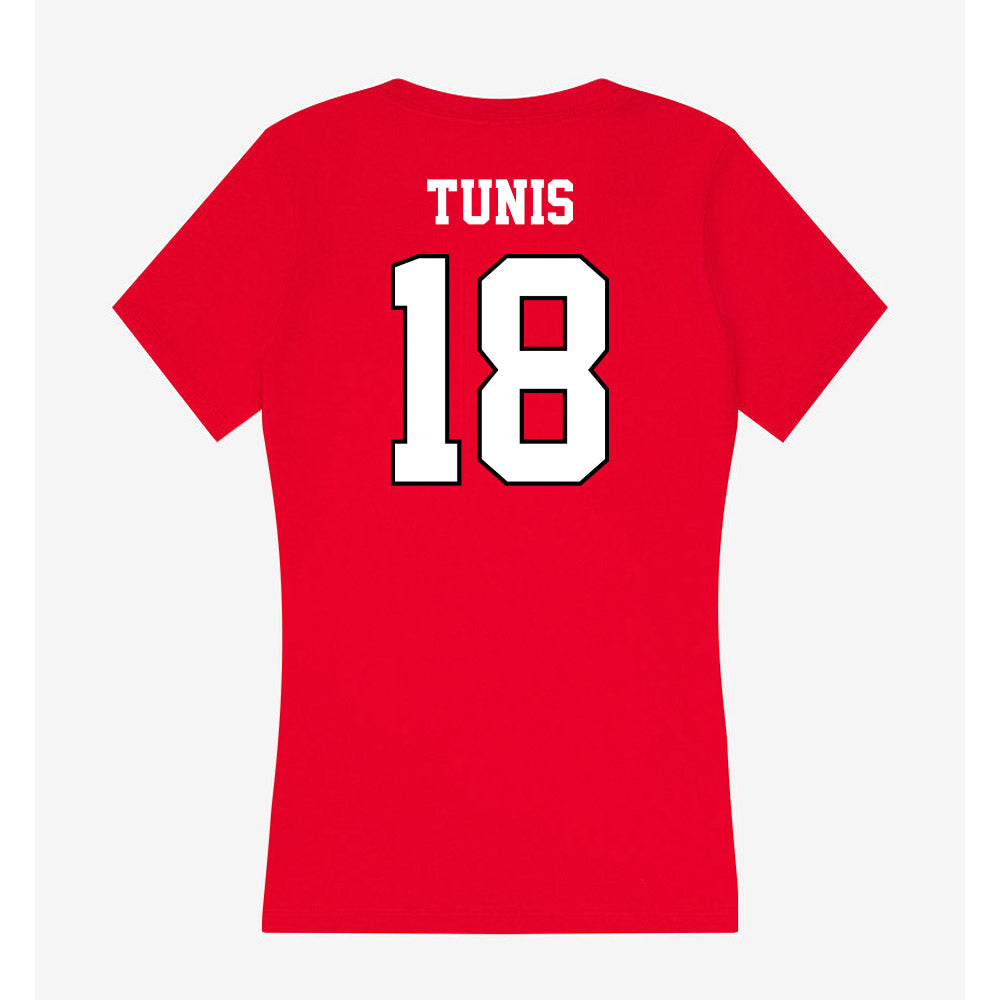 Youngstown State - NCAA Football : Darvens Tunis - Classic Shersey Women's V-Neck T-Shirt-1
