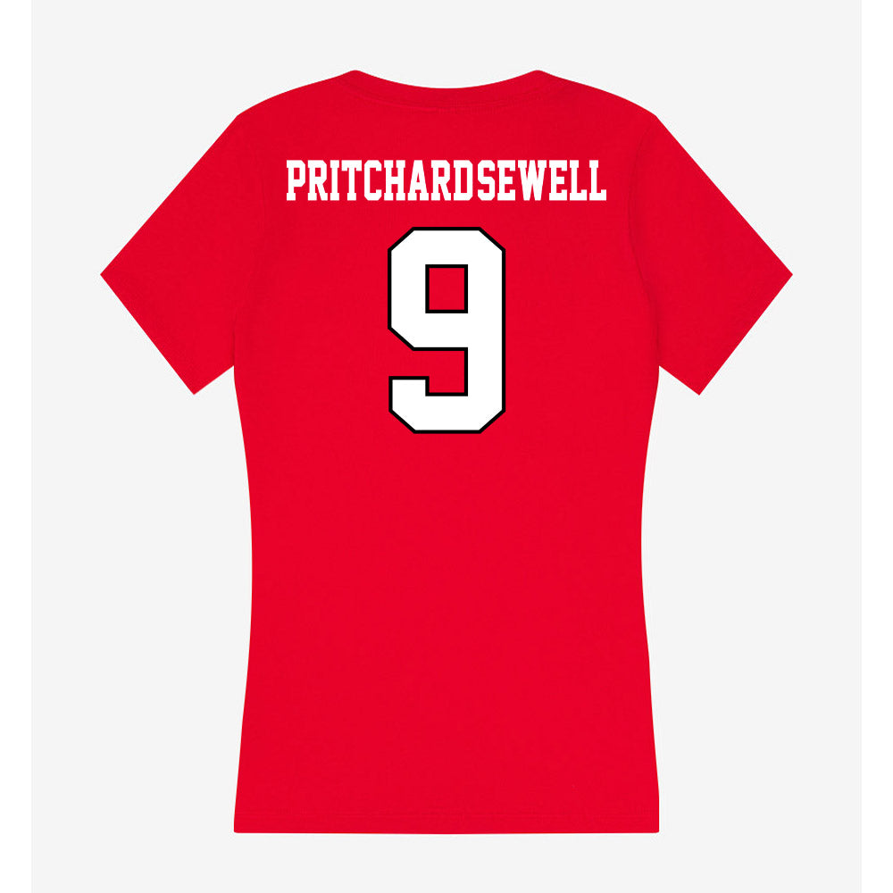 Youngstown State - NCAA Football : Jordan Pritchard-Sewell - Classic Shersey Women's V-Neck T-Shirt-1