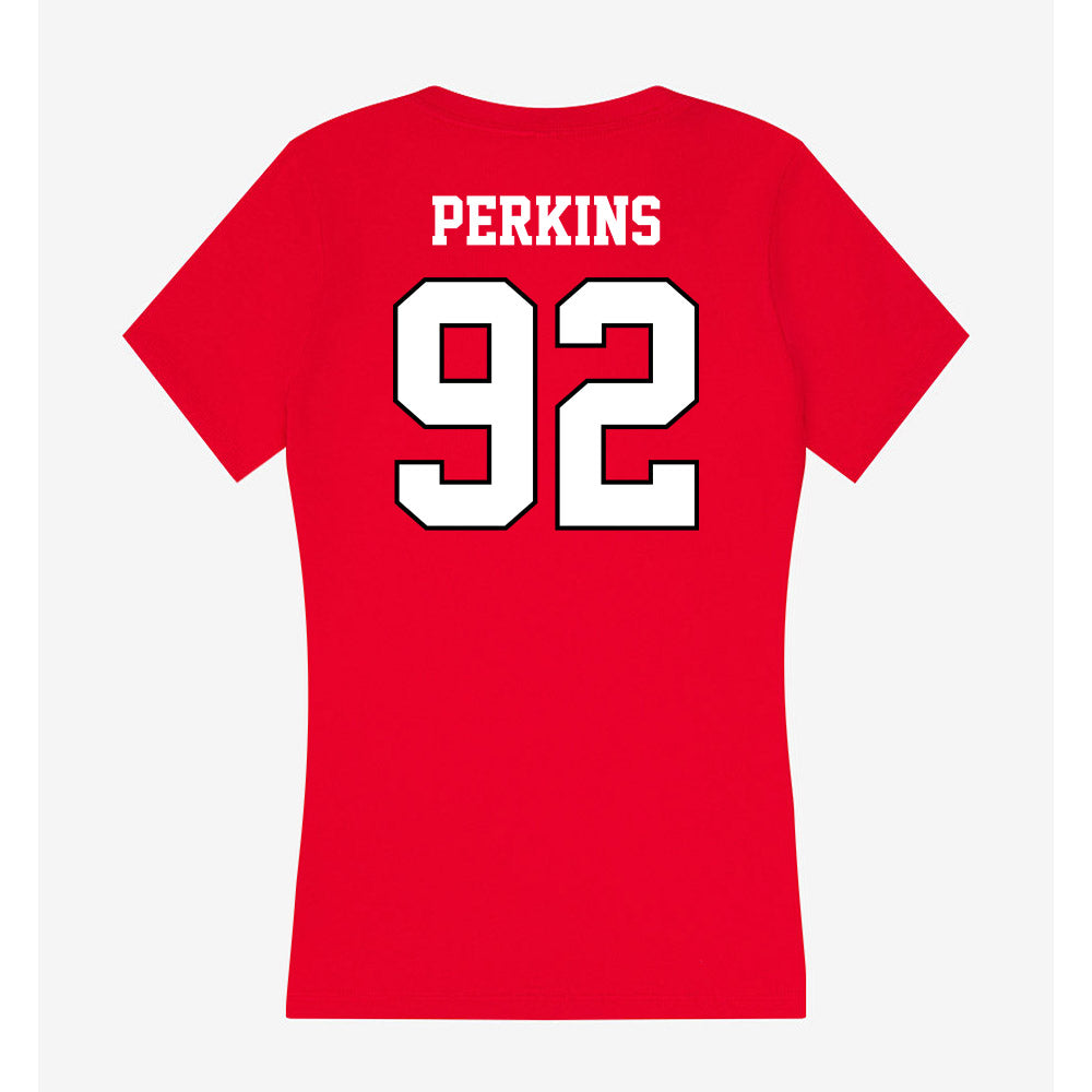 Youngstown State - NCAA Football : Devaughn Perkins - Classic Shersey Women's V-Neck T-Shirt-1