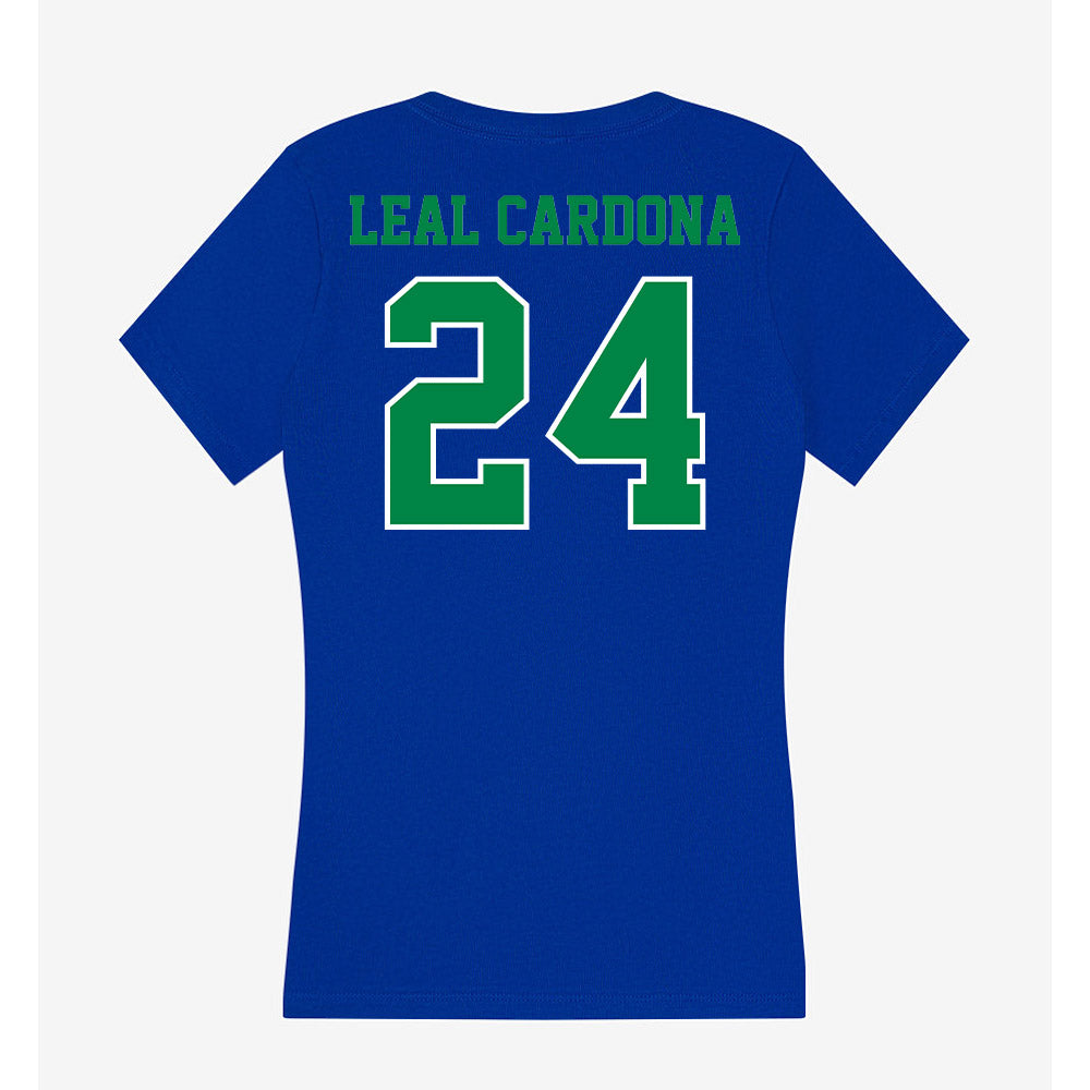 Texas A&M Corpus Christi - NCAA Women's Soccer : Cilia Leal Cardona - Women's V-Neck T-Shirt-1