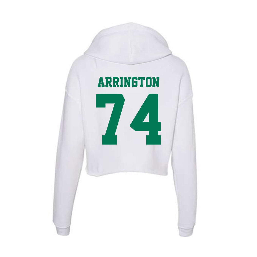 Norfolk State - NCAA Football : Keyonte Arrington - Women's Crop Fleece Hooded Sweatshirt-1
