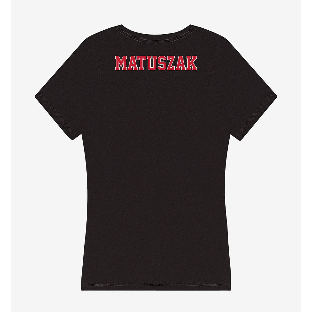 UW River Falls - NCAA Men's Track & Field : Chase Matuszak - Women's V-Neck T-Shirt-1