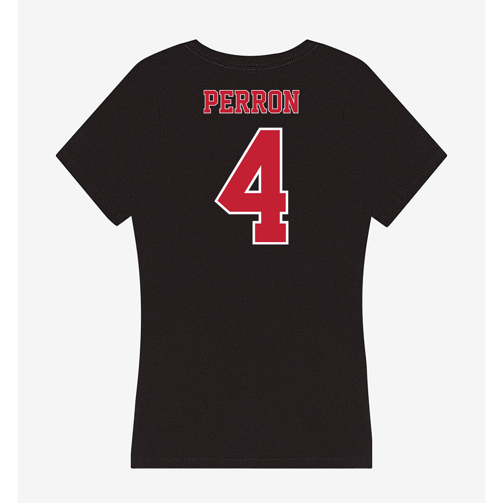 UW River Falls - NCAA Women's Lacrosse : Piper Perron - Women's V-Neck T-Shirt-1