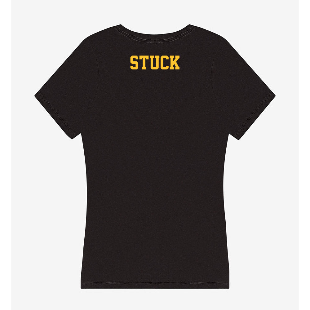Northern Michigan - NCAA Football : Domanic Stuck - Women's V-Neck T-Shirt-1