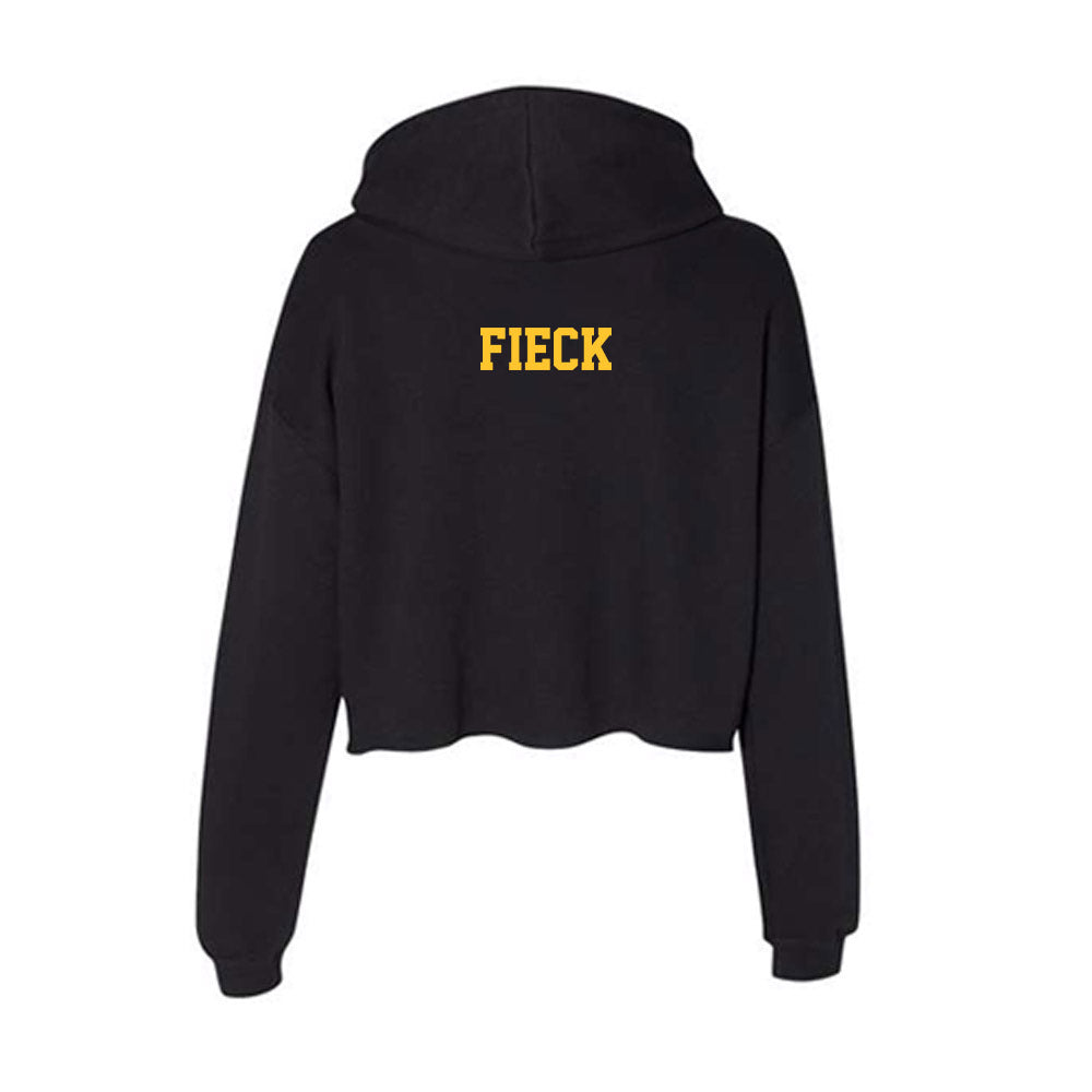 Northern Michigan - NCAA Football : Carson Fieck - Women's Crop Fleece Hooded Sweatshirt-1
