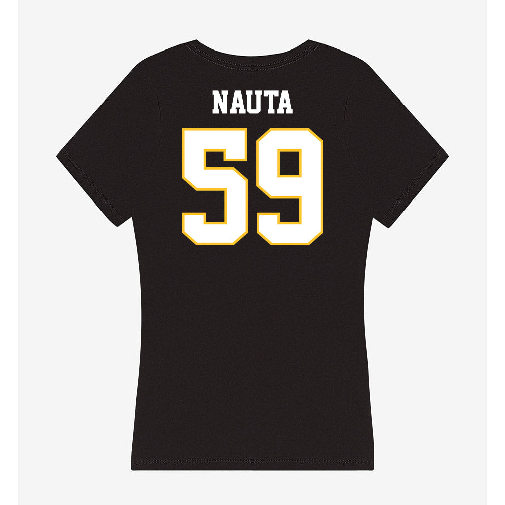 PLU - NCAA Football : Connor Nauta - Women's V-Neck T-Shirt-1
