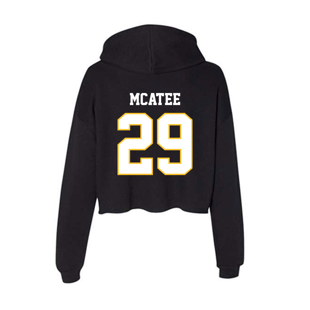 PLU - NCAA Football : Cooper McAtee - Women's Crop Fleece Hoodie-1