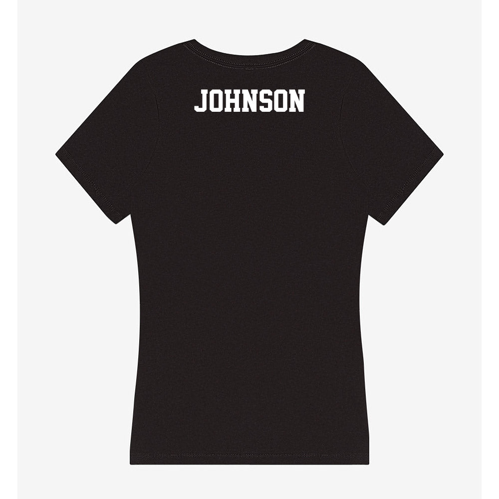 PLU - NCAA Women's Track & Field : Heather Johnson - Women's V-Neck T-Shirt-1