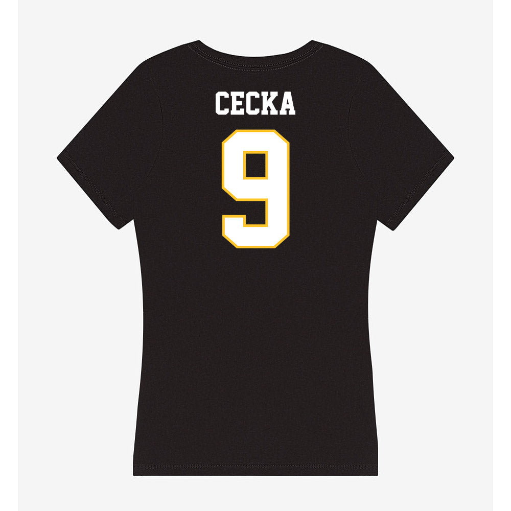 PLU - NCAA Women's Lacrosse : Gracie Cecka - Women's V-Neck T-Shirt-1