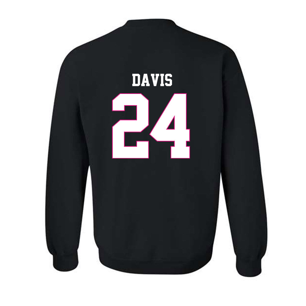 Alabama - Men's Basketball Alumni : Charvez Davis - Fashion Shersey Crewneck Sweatshirt