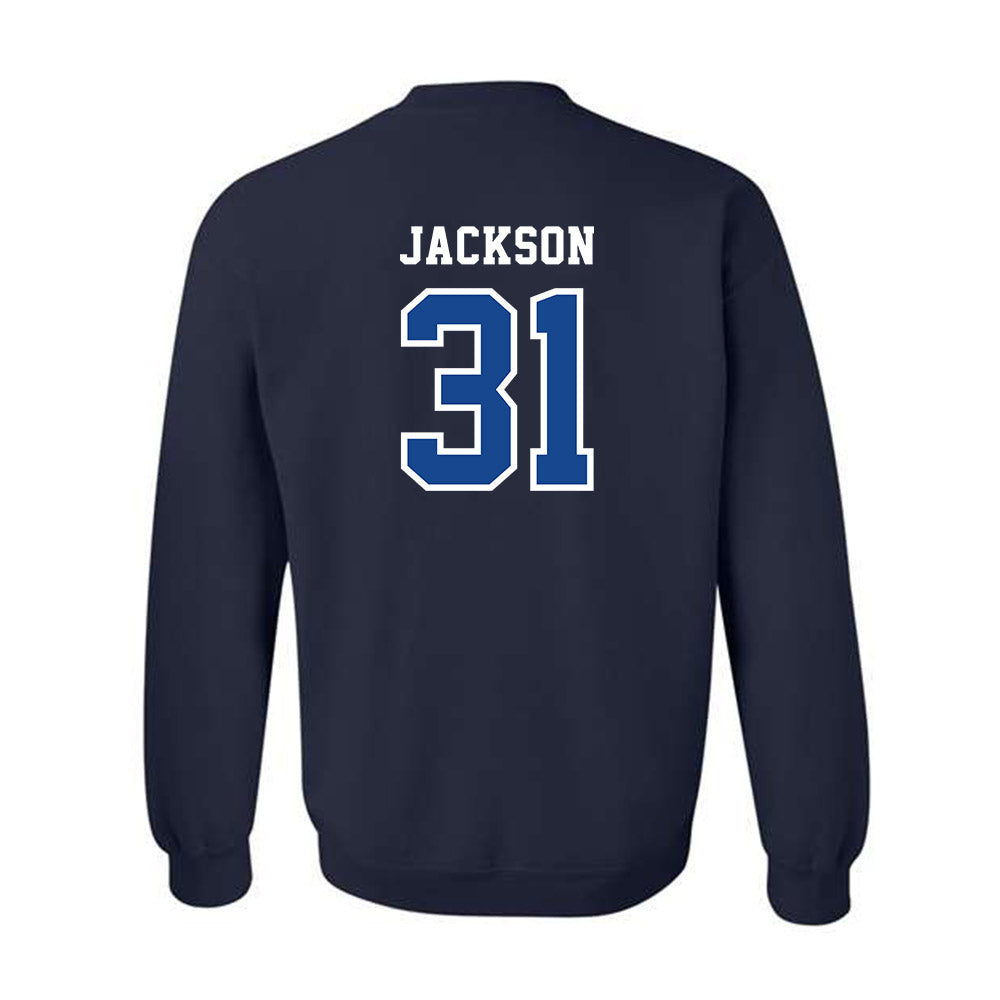 Creighton - NCAA Baseball : Broden Jackson - Classic Shersey Crewneck Sweatshirt-1