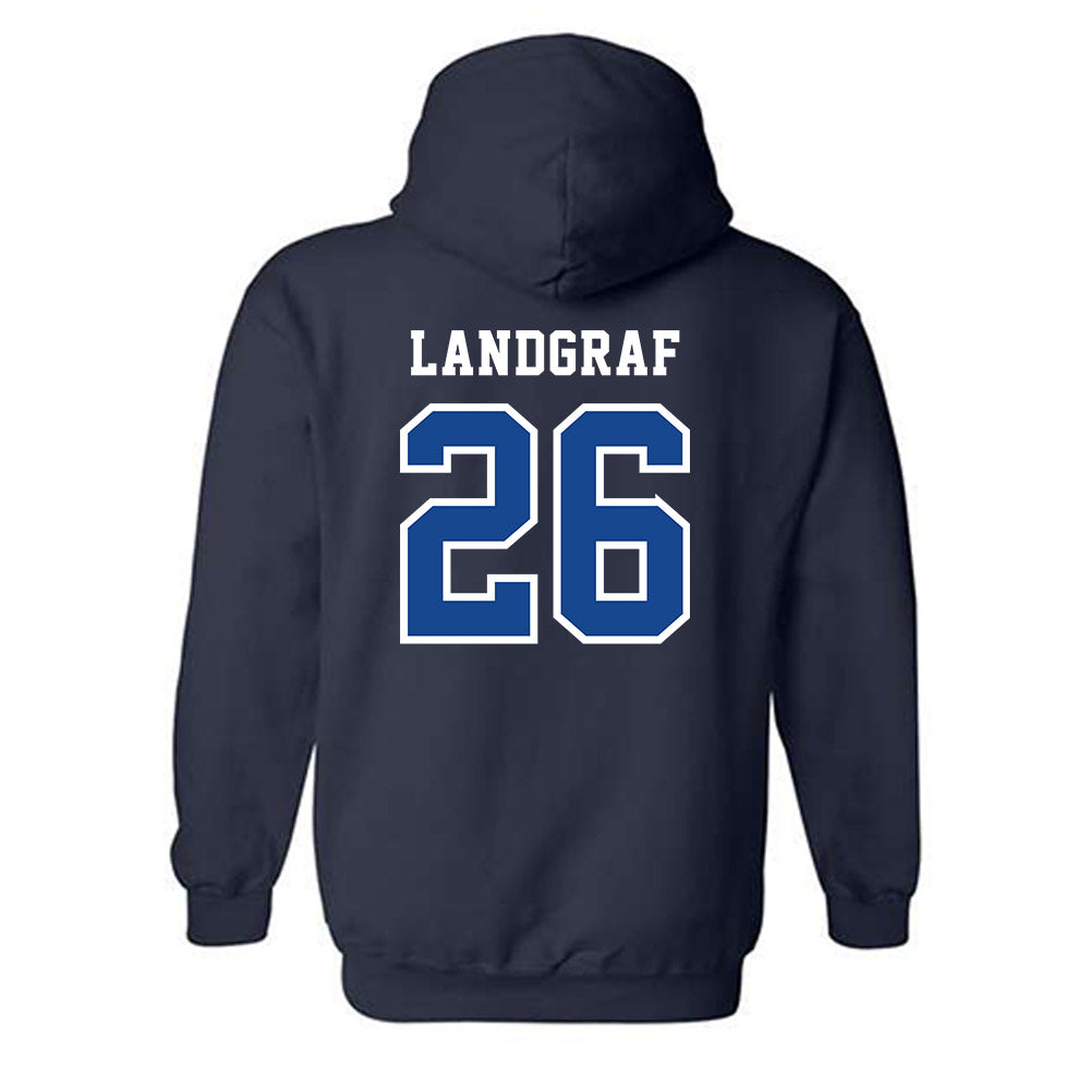 Creighton - NCAA Baseball : Brody Landgraf - Classic Shersey Hooded Sweatshirt-1