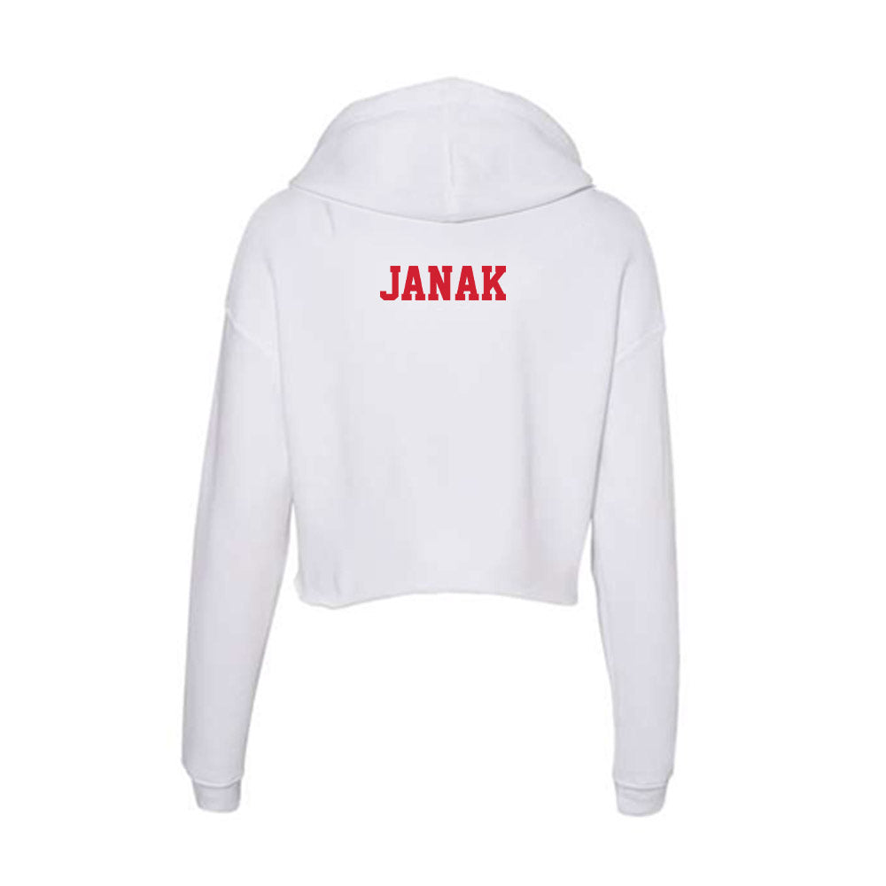 Pitt State - NCAA Men's Track & Field : Ryan Janak - Women's Crop Fleece Hoodie-1