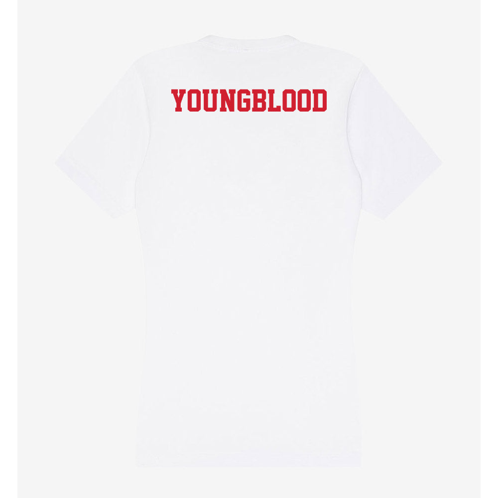 Pitt State - NCAA Football : Malachi Youngblood - Women's V-Neck T-Shirt-1