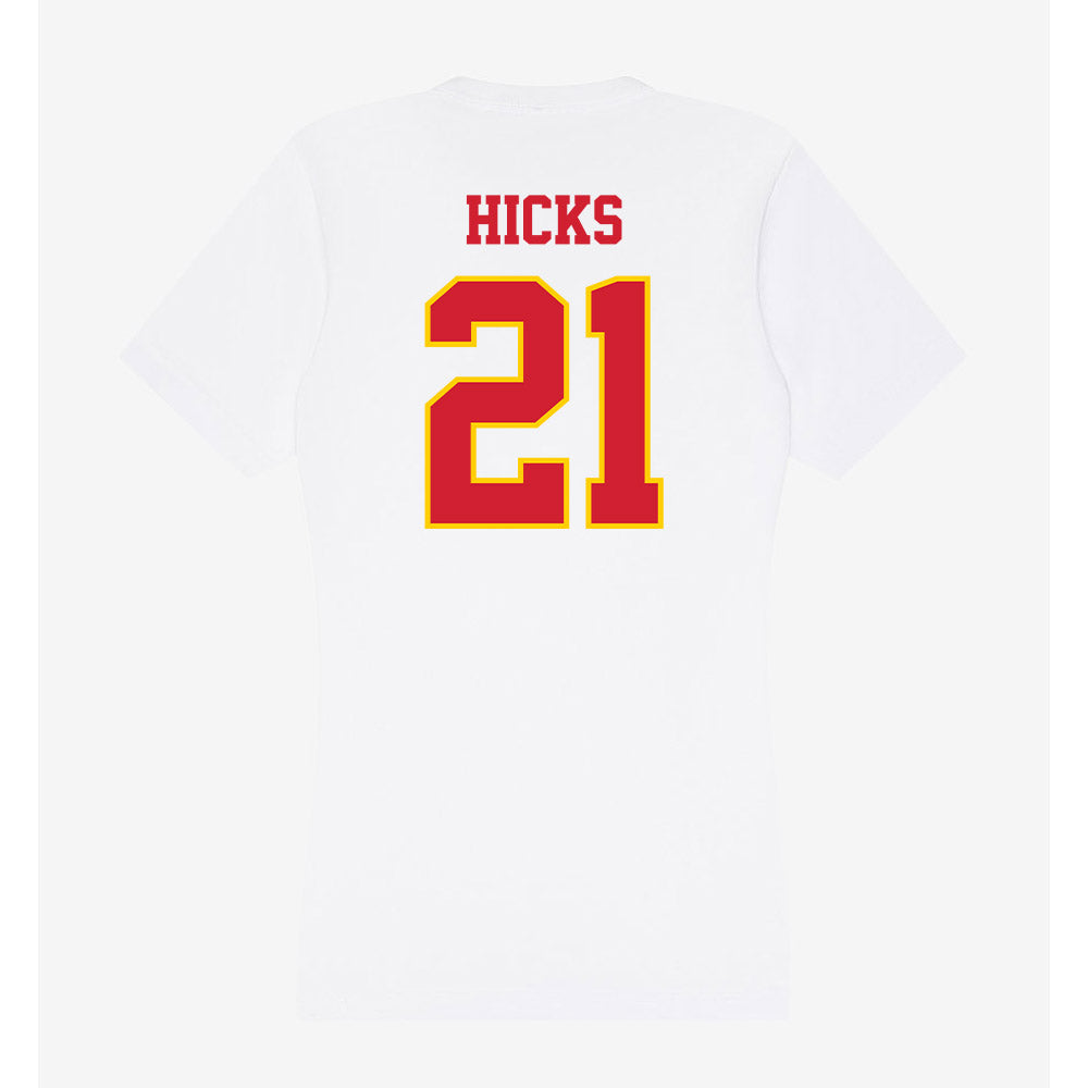Pitt State - NCAA Football : Landyn Hicks - Women's V-Neck T-Shirt-1